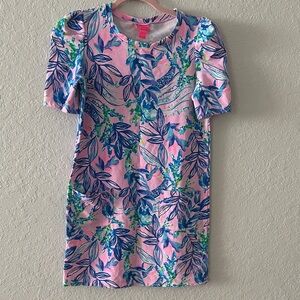 Lilly Pulitzer Pink and Blue Floral Kids Dress